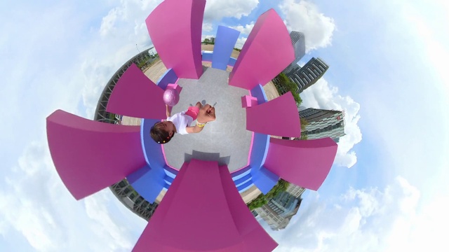 Video Reference: Cloud, Daytime, Sky, World, Azure, Art, Pink, Red, Magenta, Symmetry