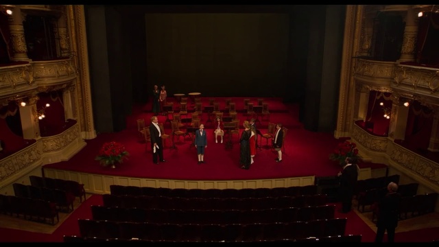 Video Reference: Musical instrument accessory, Chair, Interior design, Entertainment, Hall, Event, Performing arts center, Performing arts, Flooring, Concert hall