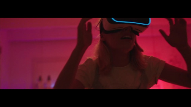 Video Reference: Mouth, Purple, Jaw, Flash photography, Gesture, Violet, Pink, Fun, Magenta, Font