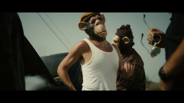 Video Reference: Flash photography, Beard, Gesture, Eyewear, Vest, Hat, Chest, Facial hair, Cap, Art