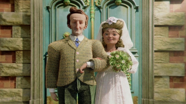 Video Reference: Smile, Wedding dress, Flower, Bride, Dress, Bridal clothing, Temple, Happy, Gown, Flower Arranging