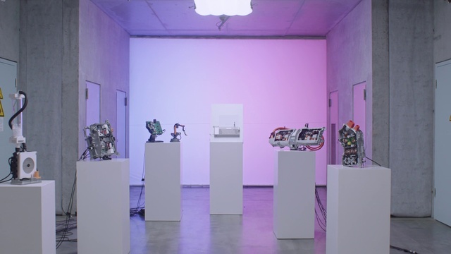 Video Reference: Purple, Automotive design, Interior design, Architecture, Art, Floor, Violet, Building, Sculpture, Flooring