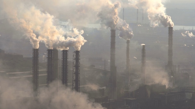 Video Reference: Sky, Atmosphere, Cloud, Pollution, Atmospheric phenomenon, Smoke, Power station, Gas, Industry, Heat