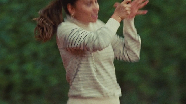 Video Reference: Hand, Human body, People in nature, Sleeve, Gesture, Finger, Grass, Happy, Elbow, Thumb