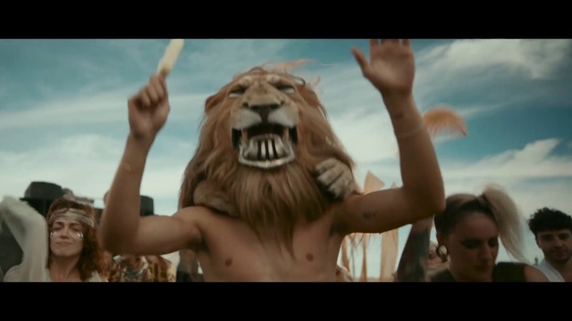 Video Reference: Happy, Gesture, Sky, Fun, Cloud, Event, Fang, Art, Nonbuilding structure, Fur