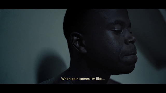 Video Reference: Forehead, Chin, Eyebrow, Eyelash, Flash photography, Jaw, Neck, Font, Art, Darkness