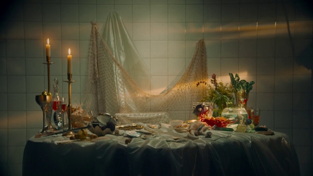 Video Reference: Table, Plant, Decoration, Flower, Candle, Interior design, Tablecloth, Tableware, Food, Flower Arranging