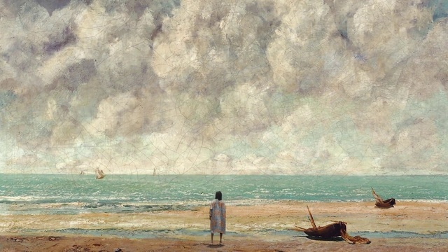 Video Reference: Water, Cloud, Sky, Ecoregion, Nature, Azure, Coastal and oceanic landforms, Paint, Beach, Boat