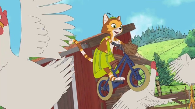 Video Reference: Wheel, Tire, Plant, Cartoon, Bicycle, Fictional character, Vehicle, Tree, Art, Illustration