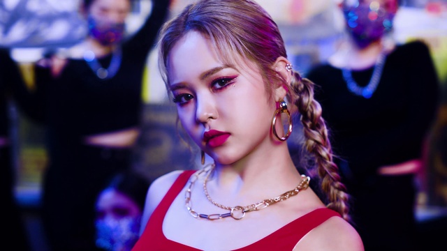 Video Reference: Skin, Lip, Eyebrow, Photograph, Eyelash, Purple, Lipstick, Blue, Flash photography, Makeover