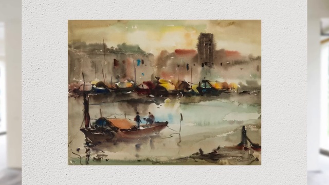 Video Reference: Boat, Art paint, Watercraft, Paint, Art, Vehicle, Painting, Boats and boating--Equipment and supplies, Water, Visual arts