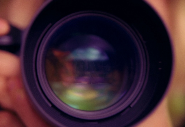 Video Reference: Digital camera, Reflex camera, Camera lens, Camera accessory, Purple, Mirrorless interchangeable-lens camera, Digital SLR, Lens, Flash photography, Film camera