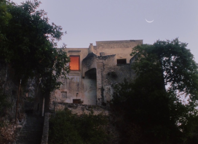 Video Reference: Sky, Plant, Building, Moon, Tree, Window, Crescent, Atmospheric phenomenon, House, Facade