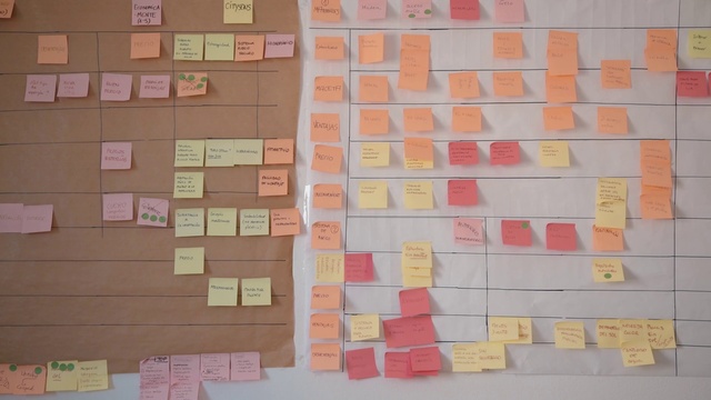 Video Reference: Brown, Post-it note, Rectangle, Handwriting, Pink, Font, Line, Wood, Wall, Material property