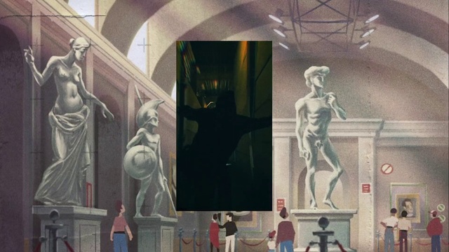 Video Reference: Art, Sculpture, Facade, Painting, Event, Visual arts, Monument, Mural, Room, History