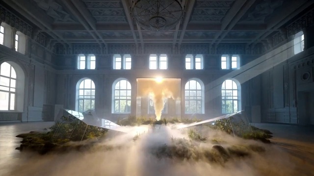 Video Reference: Window, Building, Lighting, Architecture, Sunlight, Fountain, Water, House, Plant, Glass
