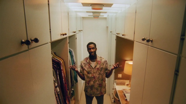 Video Reference: Smile, Interior design, Eyewear, Cabinetry, Wood, Flooring, Art, Bookcase, Shelving, Beard