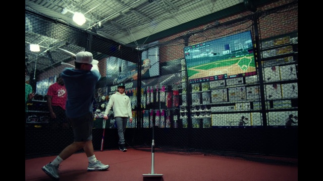Video Reference: Shorts, Entertainment, Leisure, Hat, Art, Fun, Sportswear, Event, Display device, Electric blue
