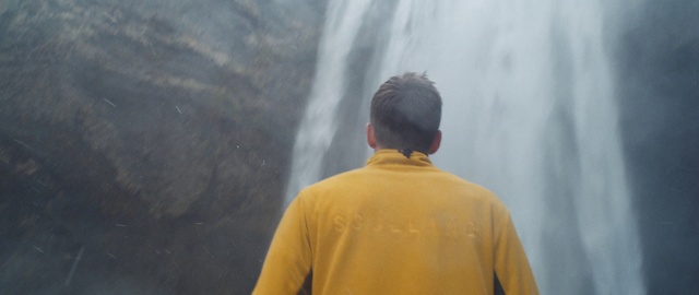 Video Reference: Water, Sleeve, Waterfall, Travel, Leisure, Chute, T-shirt, Water feature, Rock, Natural landscape