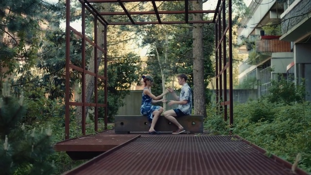 Video Reference: Plant, Wood, Porch, Sunlight, Tree, Shade, Leisure, Woody plant, Shorts, Landscape
