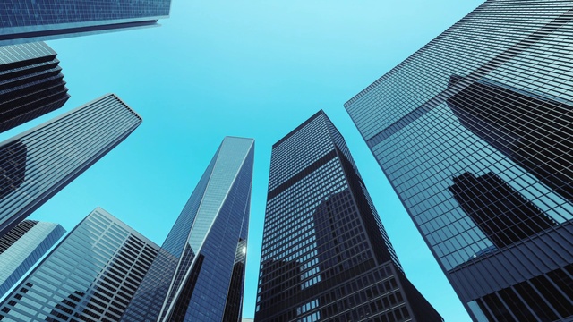 Video Reference: Skyscraper, Building, Sky, Blue, Azure, World, Tower block, Tower, Line, Urban design