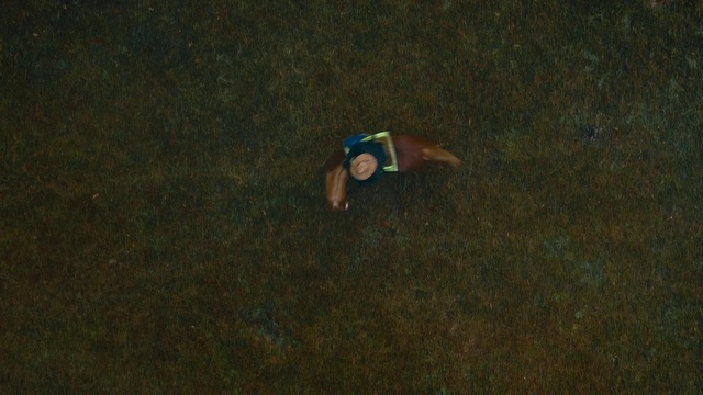 Video Reference: People in nature, Asphalt, Wood, Grass, Flooring, Recreation, Grassland, Electric blue, Landscape, Soil