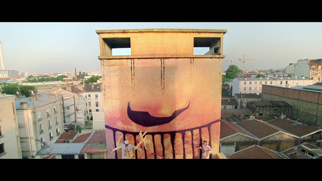 Video Reference: Sky, Building, Window, Rectangle, Architecture, Urban design, Wood, Wall, Landscape, Real estate