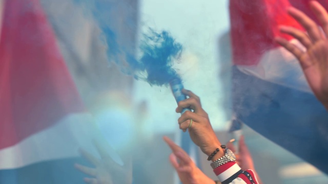 Video Reference: Sky, Gesture, Cloud, Entertainment, Fun, Electric blue, Event, Magenta, Smoke, Artist