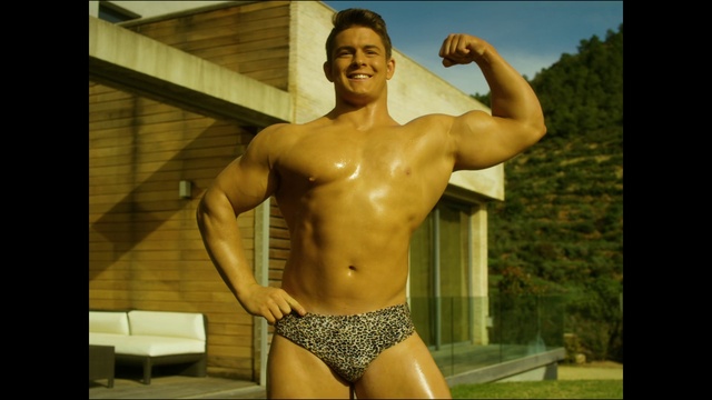 Video Reference: Bodybuilder, Muscle, Stomach, Smile, Bodybuilding, Waist, Swimwear, Thigh, Chest, Undergarment