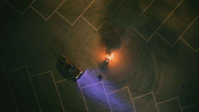 Video Reference: Sky, Water, Space, Slope, Darkness, Circle, Electricity, Electric blue, Symmetry, Event