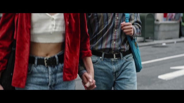 Video Reference: Joint, Jeans, Tartan, Neck, Textile, Sleeve, Waist, Gesture, Thigh, Denim