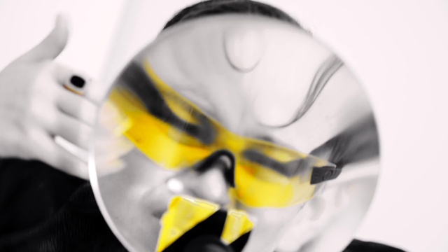 Video Reference: Glasses, Vision care, White, Goggles, Eye glass accessory, Sports gear, Eyewear, Gesture, Automotive design, Automotive lighting