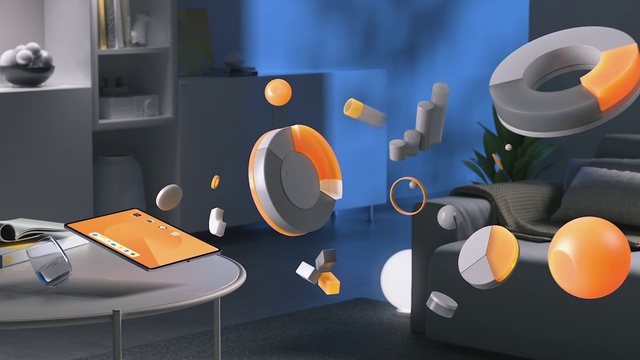 Video Reference: Table, Orange, Interior design, Yellow, Art, Gas, Font, Space, Coffee table, Games