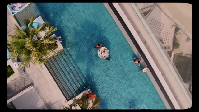 Video Reference: Water, Plant, World, Building, Azure, Blue, Swimming pool, Architecture, Rectangle, House