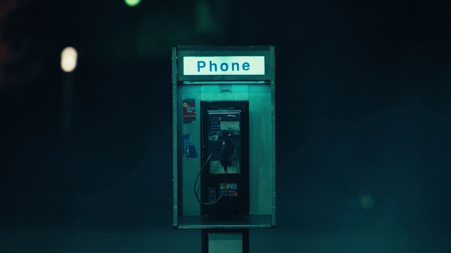 Video Reference: Telephone booth, Payphone, Telephone, Corded phone, Telephony, Electricity, Door, Gas, Fixture, Machine