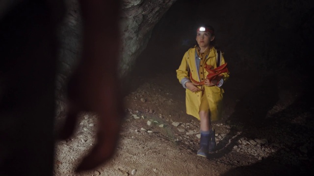 Video Reference: Tunnel, Formation, Recreation, Cave, Geology, Darkness, Electric blue, Workwear, Caving, Miner