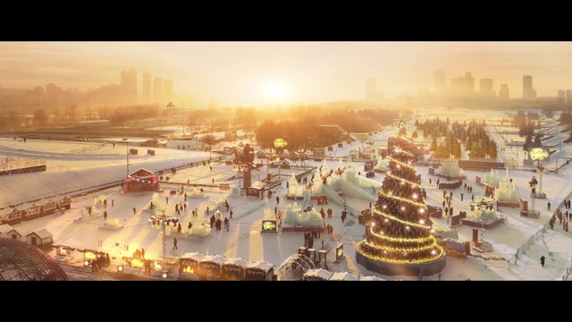 Video Reference: Sky, Building, World, Cloud, Sunlight, Tree, Urban design, Dusk, Tower block, Landscape