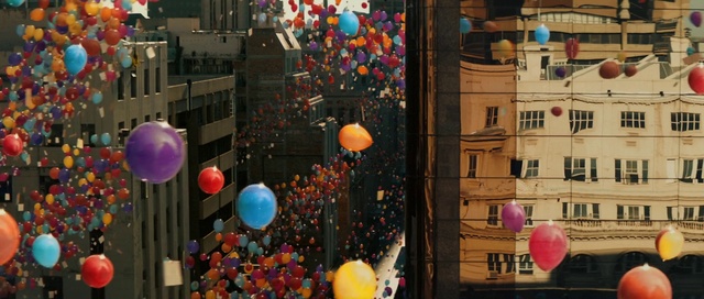 Video Reference: Building, Photograph, World, Light, Window, Product, Balloon, Architecture, Interior design, Yellow