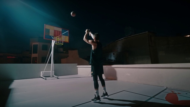 Video Reference: Dress, Performing arts, Entertainment, Audio equipment, Space, Event, Flooring, Microphone stand, Ball, Performance art