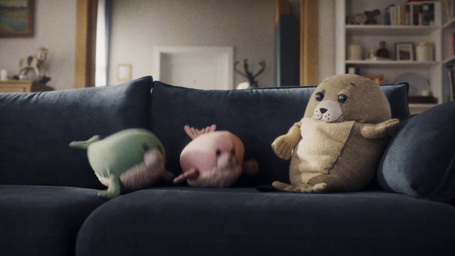 Video Reference: Couch, Comfort, Toy, Lighting, Picture frame, Wood, Grey, Living room, studio couch, Shelf