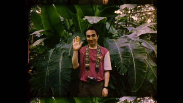 Video Reference: Vertebrate, Smile, People in nature, Plant, Terrestrial plant, Sunglasses, Flash photography, Goggles, Eyewear, Artist