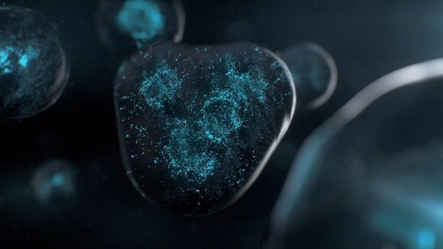 Video Reference: abstract, macro, particles, glow, blue, dark, translucent, blurred, bokeh, digital, futuristic, texture
