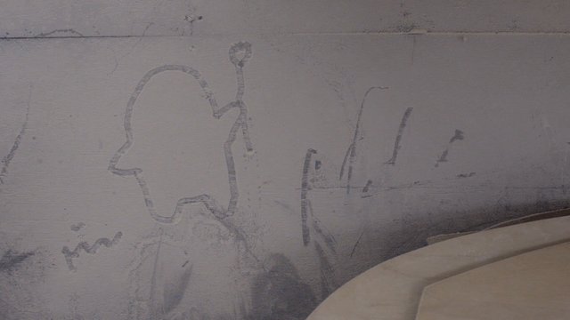 Video Reference: wall, concrete, plaster, graffiti, faded, texture, surface, damage, outline, abstract, urban, close-up