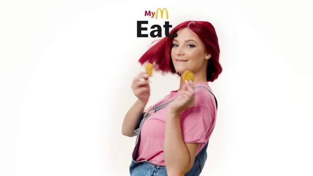 Video Reference: Lip, Hand, Lipstick, Eyelash, Sleeve, Gesture, Happy, Waist, Magenta, Black hair