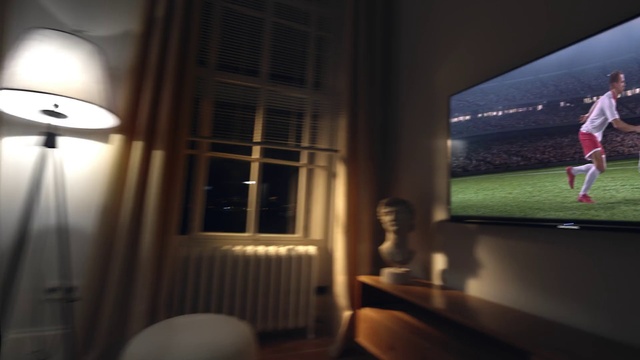 Video Reference: Property, Window, Building, Interior design, Wood, Shade, Lamp, Comfort, House, Television set