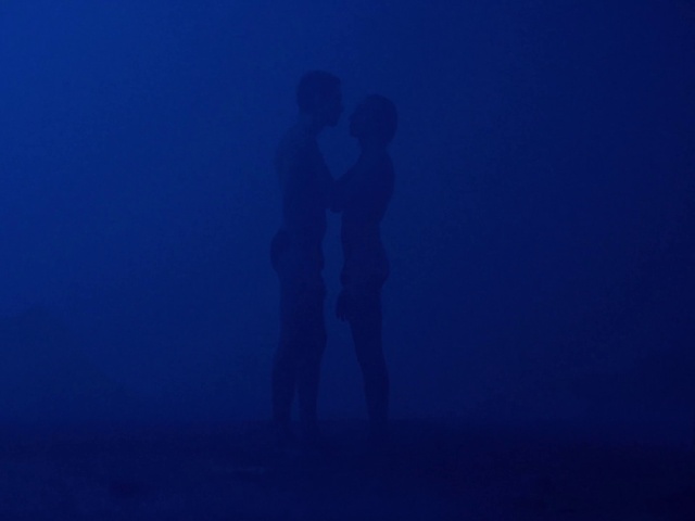 Video Reference: Blue, Gesture, Sky, People in nature, Electric blue, Underwater, Mist, Darkness, Backlighting, Event