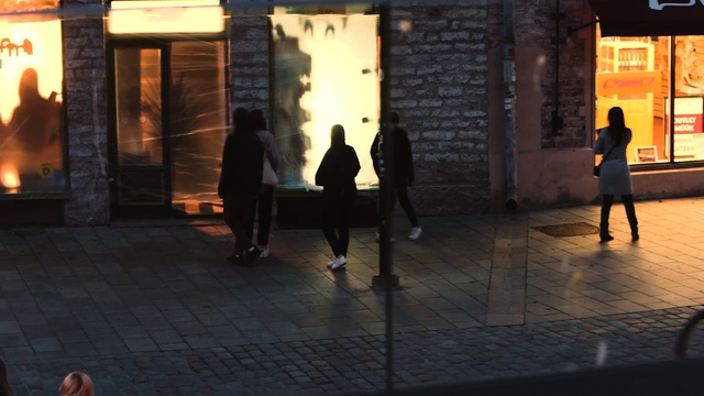 Video Reference: Road surface, City, Tints and shades, Road, Facade, Event, Pedestrian, Darkness, Flooring, Fun