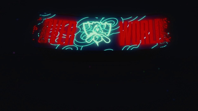 Video Reference: Fluid, Font, Art, Gas, Visual effect lighting, Electric blue, Magenta, Electronic signage, Rectangle, Darkness