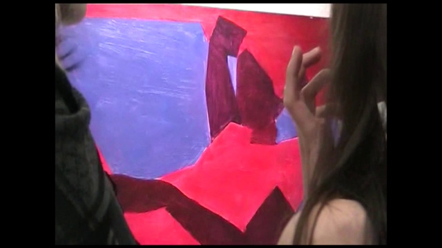 Video Reference: Purple, Organism, Gesture, Violet, Pink, Paint, Finger, Rectangle, Art, Magenta