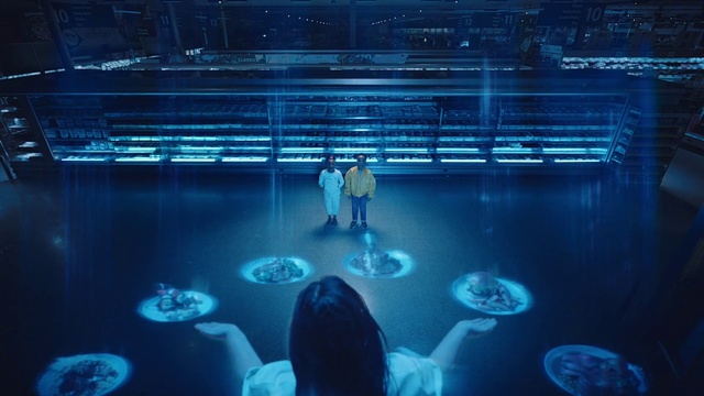 Video Reference: Water, World, Blue, Azure, Purple, Human body, Lighting, Entertainment, Performing arts, Suit